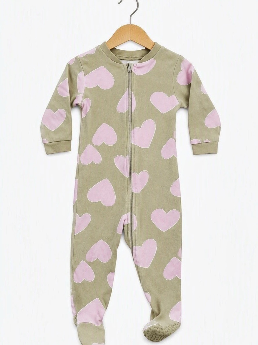 10/$15 George Footed Heart Print Pyjamas